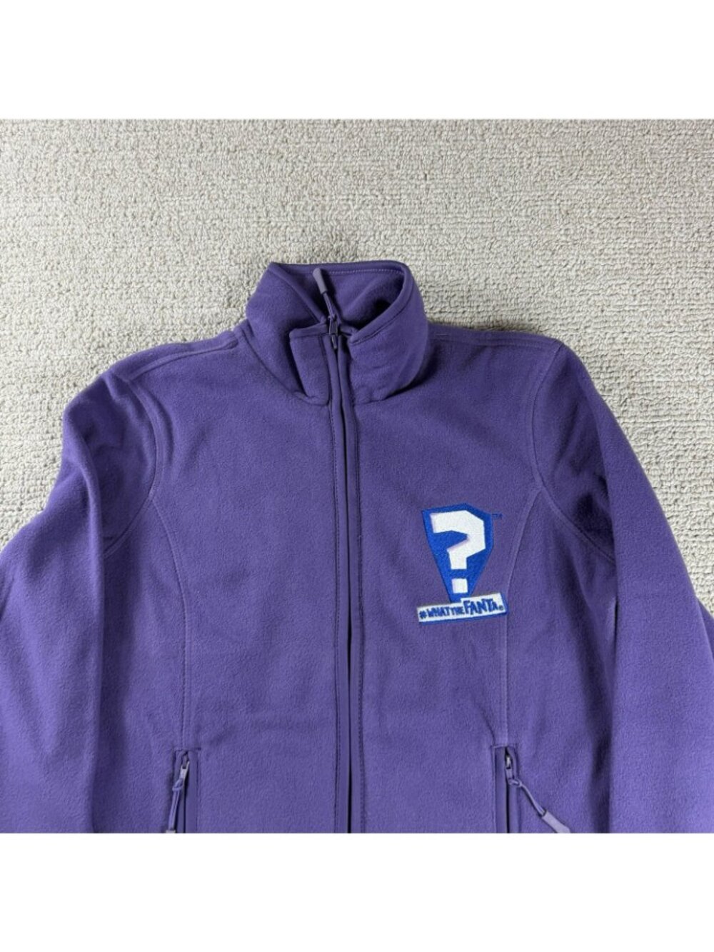 FANTA by Coca-Cola What The Fanta Fleece Jacket Purple Women’s Size Small - Picture 2 of 7